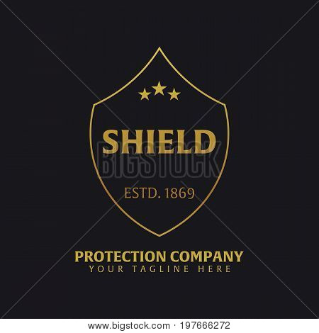 Shield Logo. Protection Company. Security. Guardian. Vector Illustration.