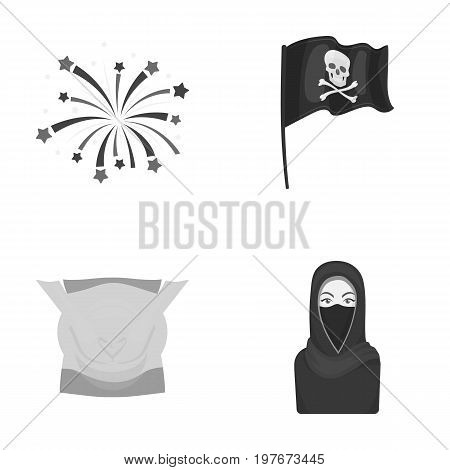 medicine, tourism, religion and other  icon in monochrome style.burqa, asian, entertainment icons in set collection.