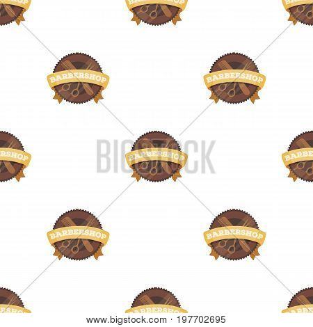 Barber's sign.Barbershop single icon in cartoon style vector symbol stock illustration .