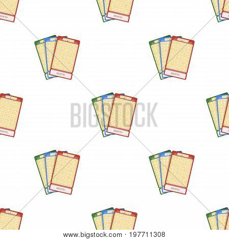 Lottery tickets. Chance to win the jackpot. Gambling in the casino.Kasino single icon in cartoon style vector symbol stock web illustration.