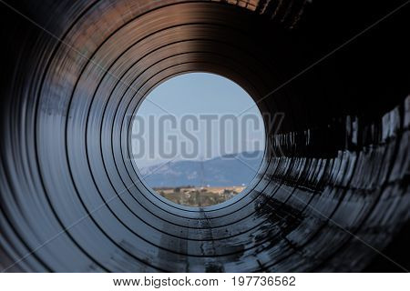 Construction Of Gas Pipeline Trans Adriatic Pipeline - Tap In North Greece. The Pipeline Starts From