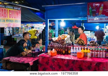Gianyar Night Market In Gianyar Province, Bali, Indonesia