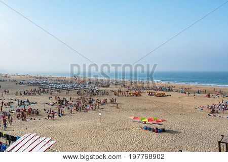 Carcavelos Portugal. 04 July 2017. Carcavelos beach in Carcavelos. Carcavelos Portugal. photography by Ricardo Rocha.