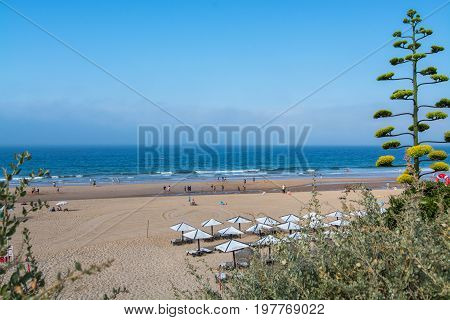 Carcavelos Portugal. 04 July 2017. Carcavelos beach in Carcavelos. Carcavelos Portugal. photography by Ricardo Rocha.