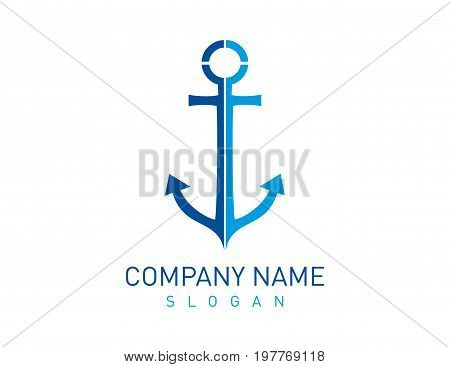 anchor vector design on a white background