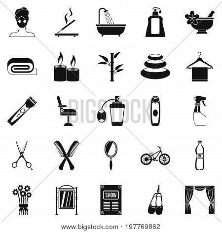 Secular reception icons set. Simple set of 25 secular reception vector icons for web isolated on white background