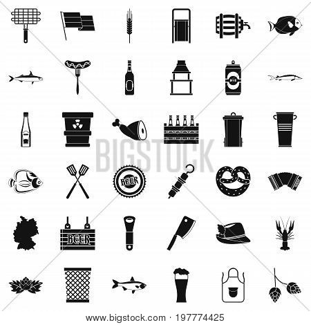 Cold drink icons set. Simple style of 36 cold drink vector icons for web isolated on white background