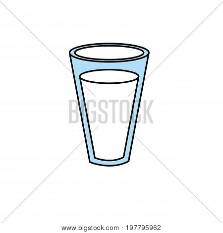 fesh and delicious natural milk vector illustration
