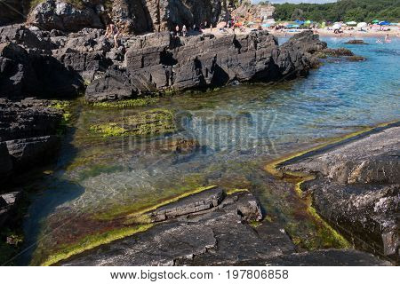 Landscape of the Butamyata beach Sinemorets Bulgaria