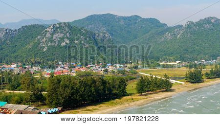 Tropical White Sand Beach In Khao Sam Roi Yot National Park, Thailand