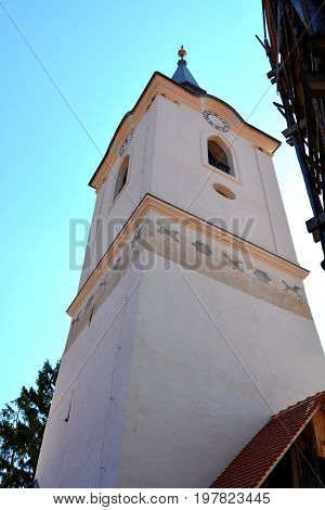 Old Fortified Medieval Saxon Church In Dirjiu, Transylvania