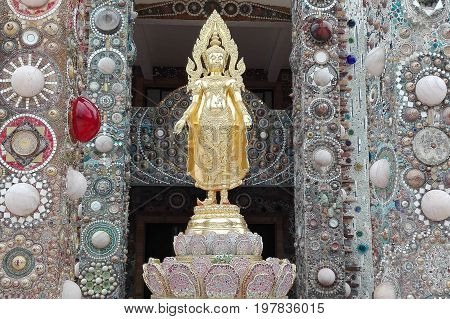 July 8 2017 : golden Buddha in Phasornkaew temple View of beautiful located in Phetchabun province northern at Thailand .