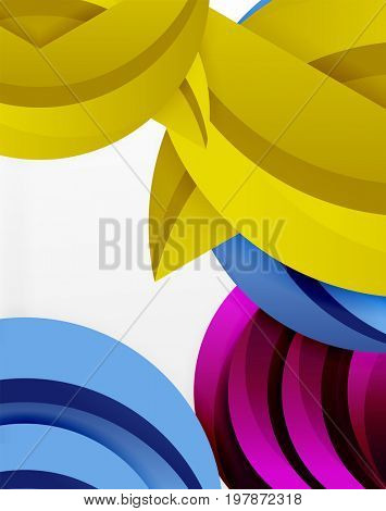 3D wave lines design. Dynamic effect abstract Illustration, modern pattern template