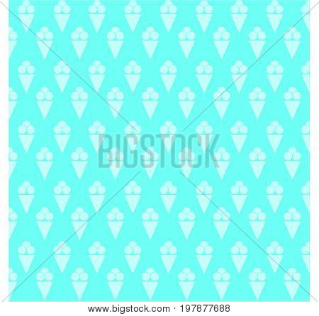 Iight blue ice cream vector on blue background