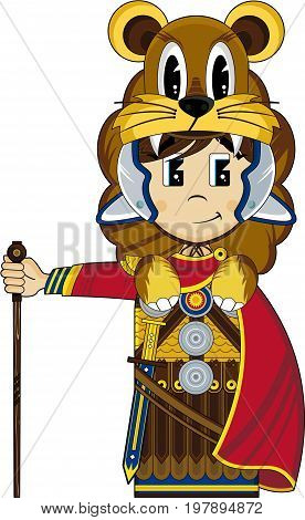 Roman Centurion With Lion.eps