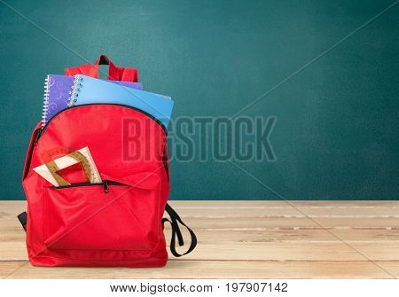 Back school backpack back to school art objects school background color