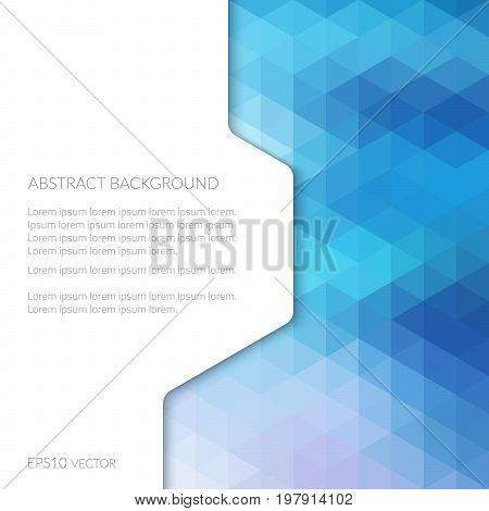 Abstract background in isometric style. Geometric pattern. Shades of colors.