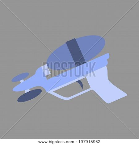 Icon in flat design Toy gun child