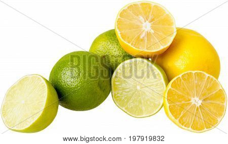 Heap lemons limes healthy lifestyle low calorie natural food low fat