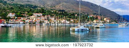 Beautiful places of Greece, Ionian Island Kefalonia. picturesque Agia Efimia village