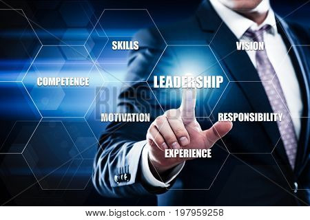 Leadership Business Management Teamwork Motivation Skills concept.