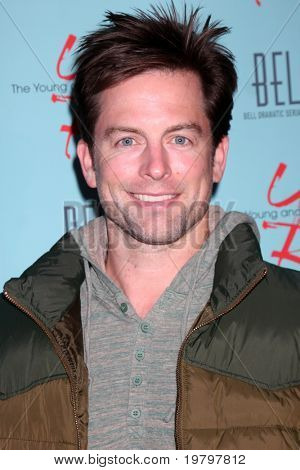 LOS ANGELES - MAR 18:  Michael Muhney  arriving at The Young & the Restless 38th Anniversary Party Hosted by The Bell Family at Avalon Hotel on March 18, 2011 in Beverly HIlls, CA