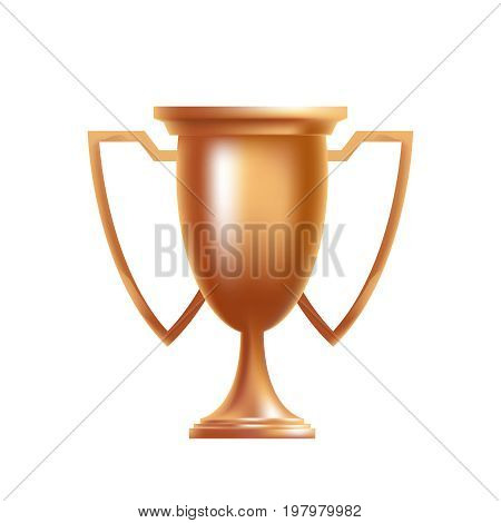 3d illustration of the champions cup isolated on white background. winner cup