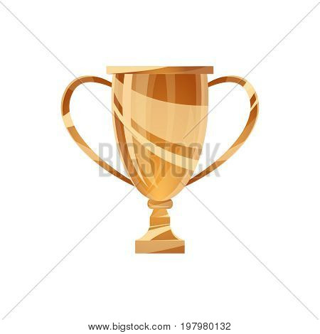 3d illustration of the champions cup isolated on white background. winner cup