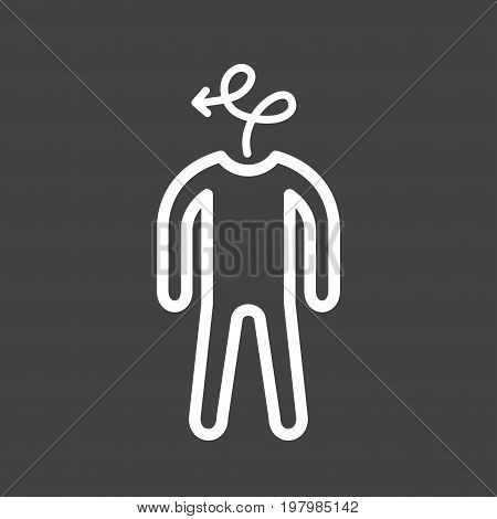 Person, office, indirect icon vector image. Can also be used for Personality Traits. Suitable for mobile apps, web apps and print media.