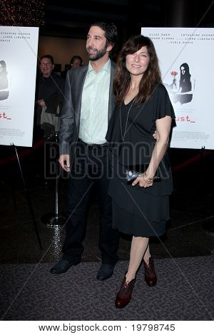 LOS ANGELES - MAALIS 21: David Schwimmer; Catherine Keener saapuu 