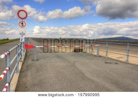 Empty Upper Dam Of The Pumping Hydroelectric Power Plant In The