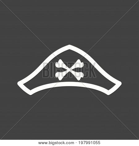 Hat, pirate, character icon vector image. Can also be used for Pirate. Suitable for use on web apps, mobile apps and print media