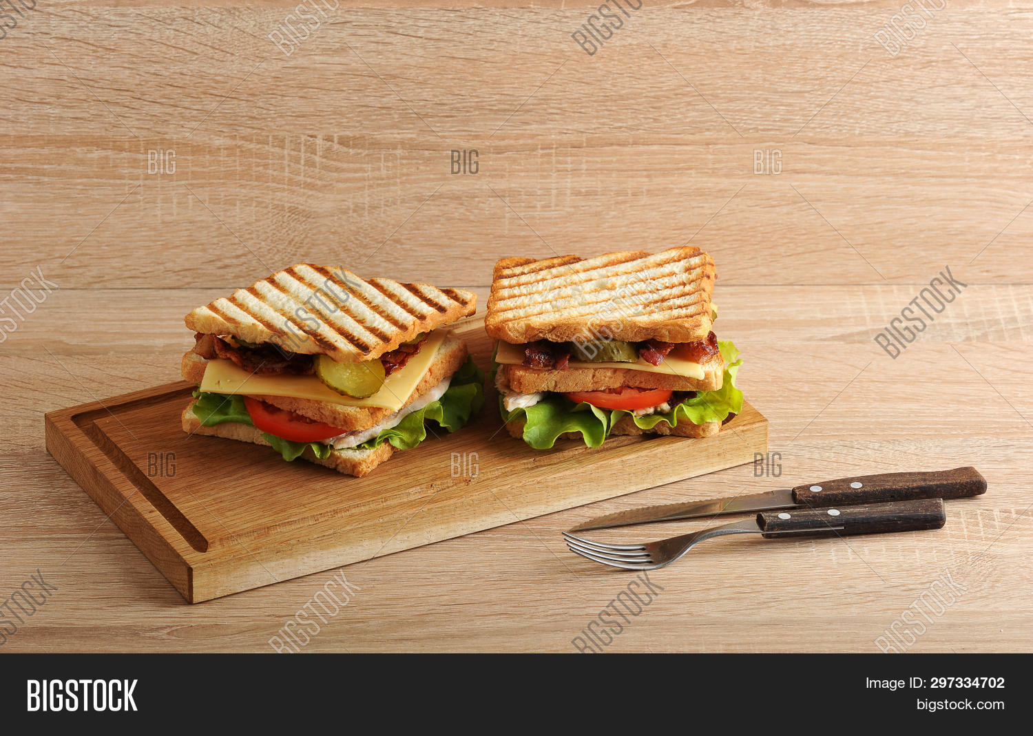 Two Layered Sandwich Image & Photo (Free Trial) Bigstock