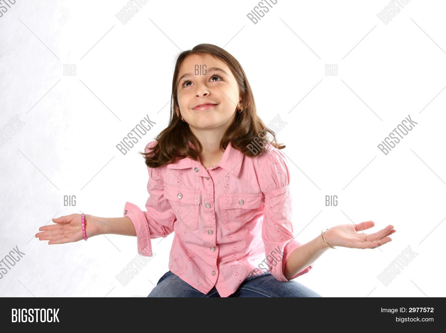 Young Girl Shrugging Image & Photo (Free Trial) Bigstock