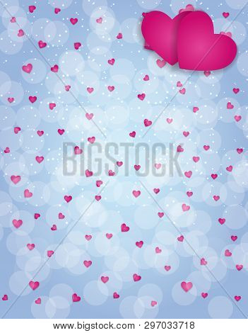Alentine S Day Love And Feelings Background Design.  Illustration