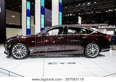 NEW YORK, NY, USA - APRIL 17, 2019: Cadillac CT5 at the New York International Auto Show 2019, at the Jacob Javits Center. This was Press Preview Day One of NYIAS