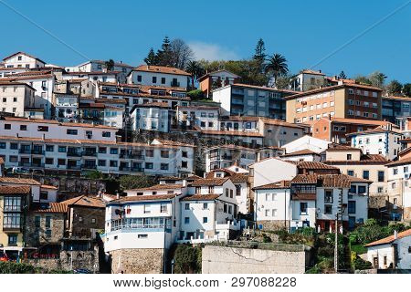 Scenic View Of The Fishing Village Of Lastres