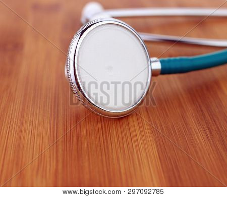 Stethoscope  On A Wood Background, Wellness, Surgeon, Cardiology, Stethescope, Stethoscope, Hert, Me