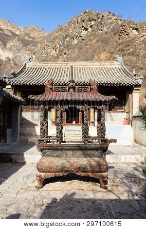 Chuandixia, Hebei Province, China: The Interior Courtyard Of Guandi Temple In This Ancient Ming Dyna