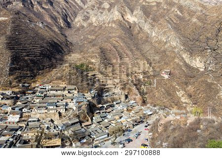 Chuandixia, Hebei Province, China: Panoramic View Of This Ancient And Picturesque Ming Dynasty Villa