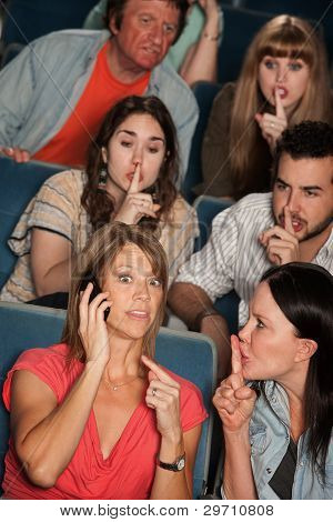 Telefon stilhed i Theater