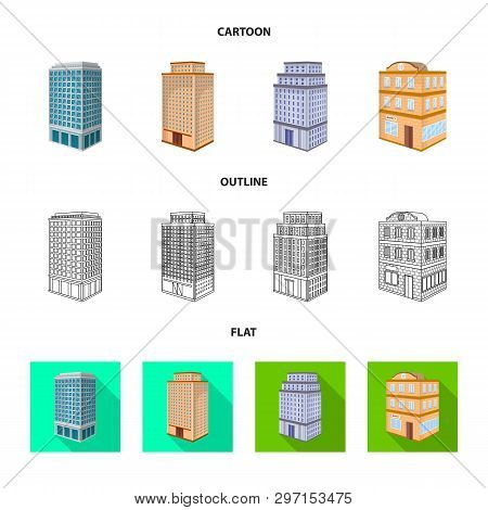 Vector Illustration Of Construction And Building Symbol. Collection Of Construction And Estate Vecto