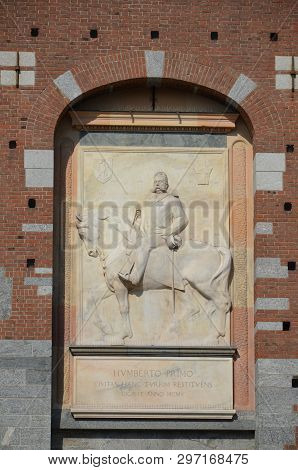 Sforza Castle Xv Century (castello Sforzesco) In Milan Lombardy Italy
