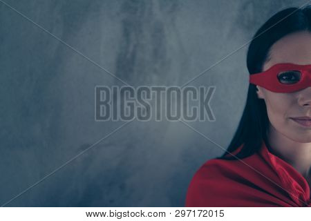 Close-up Cropped Portrait Of Her She Nice-looking Lovely Cute Charming Attractive Mysterious Lady We