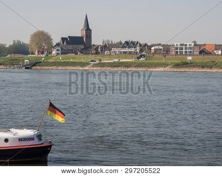 cruise on the rhine river in germany