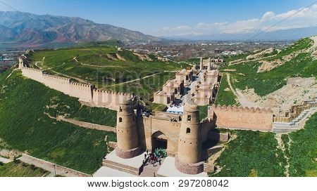 View Of Hisor Fortress In Tajikistan, Central Asia.