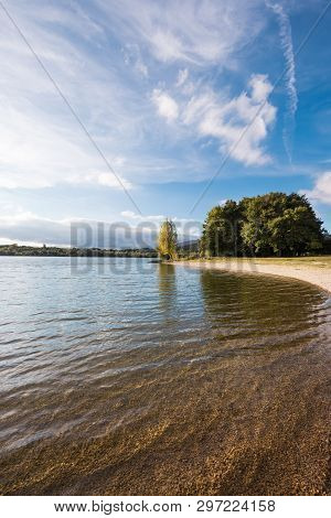 Ullibarri Gamboa Lake In Alava, Basque Country, Spain.