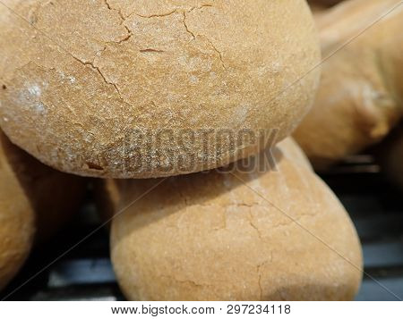 Fresh Baked Bread In A Market