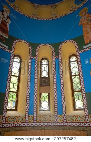 Tetovo-lesok / Northern Macedonia - July 27 2008: Interior View Of The Church Of St. Atanasij S. Les