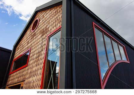 Houses In Castro On Chiloe Island Chile Known As Palafitos
